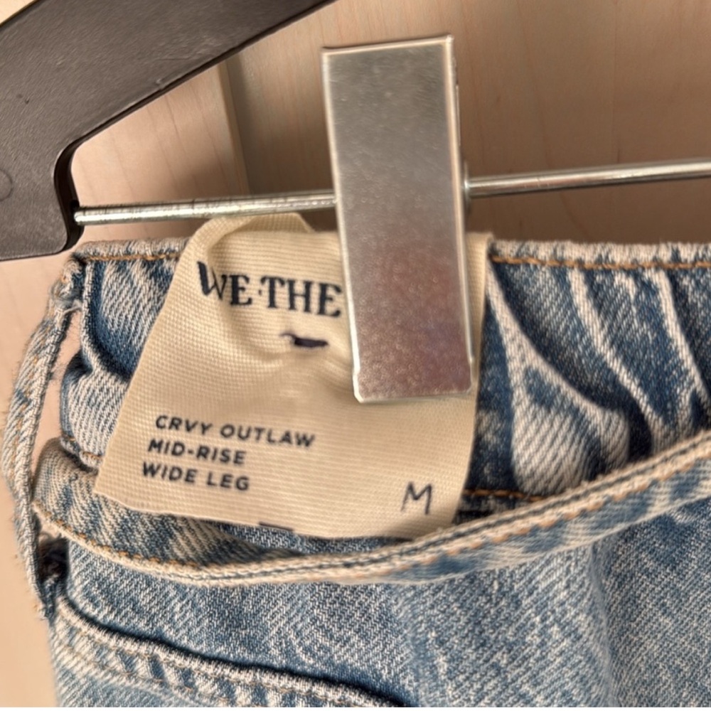 We The Free Light Blue Wide Leg Jeans - Picture 4 of 7